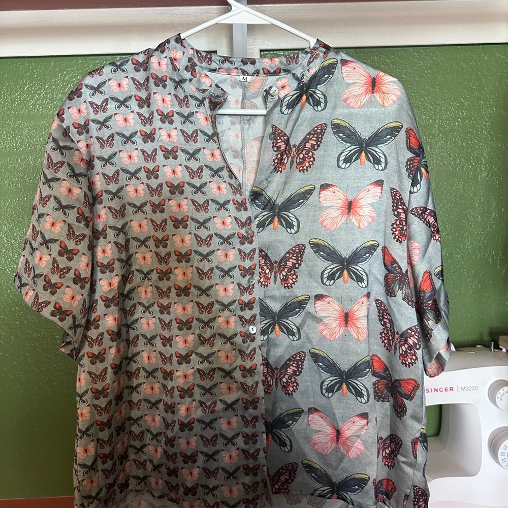 Butterfly Print Blouse